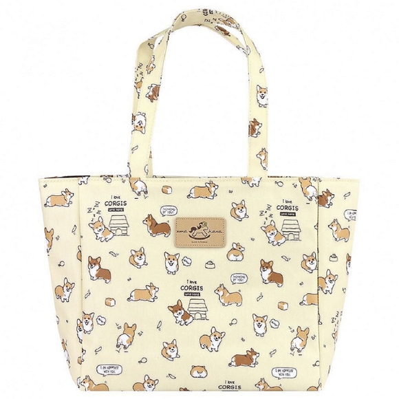 Uma Hana Handbags - Waterproof Corgi Medium Tote Shoulder Handbag